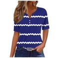 thumbnail image 1 of Birdeem Blouses pour Femmes T-Shirt Col en V Couleur Unie, 1 of 12