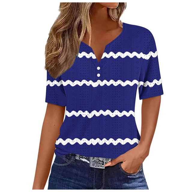 Birdeem Blouses pour Femmes T-Shirt Col en V Couleur Unie