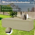 thumbnail image 4 of Costway Ensemble de Mobilier de Terrasse en Rotin 8 Pcs Rangement Peu Encombrant Coussin Housse Grise, 4 of 9