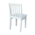 thumbnail image 2 of International Concepts Chaise pour Enfants Mission en Lin Blanc (Ensemble de 2), 2 of 6