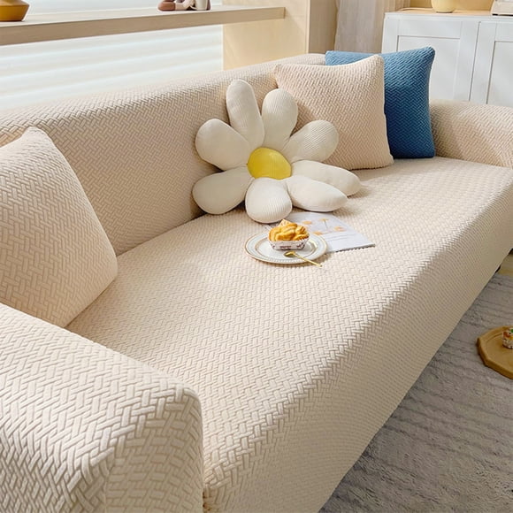 Sofa Cover Stretch Sofa Cover, Sofa Fabric Furniture Cover, High Stretch Sofa Cover Pet Dog Friendly Non-slip, Oversized Elastic Furniture Cover,Knitted Fabric