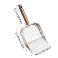 thumbnail image 2 of Long Handle Pet Waste with Disposable Dispenser Durable Stainless Steel Construction for Easy Clean Up Indoor Outdoor Use, 2 of 5