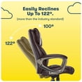thumbnail image 2 of Pemberley Row Faux Leather Brown Executive Office Chair Adjustable 45.5"H, 2 of 7