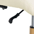 thumbnail image 2 of Mainstays Bouclé Armless Office Chair, Cream, 2 of 9