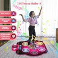 thumbnail image 4 of GRM Wireless Electronic Dance Pad Light-Up 6-Button Bluetooth Mat, 4 of 8