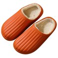 thumbnail image 1 of Winter Slides Unisex Waterproof Non-skid Plush House Sandals Slip on Slippers, 1 of 10