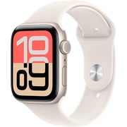 Apple Watch SE 3 – Brand New [GPS + Cellular 44mm M/L] Smartwatch With Starlight Case with Starlight Sport Band | Fitness and Sleep Trackers, Heart Rate Monitor, Always-On Display, Water-Resistant