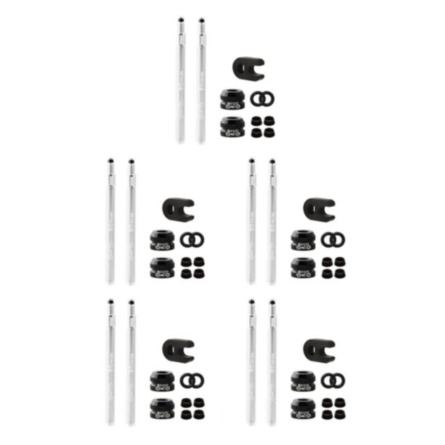 ZheElen Polyvalent Tubeless Pneu Presta Valve Extender pour et Vélos de Route 2 Pcs 80mm Sliver 50mm 80mm 5Set