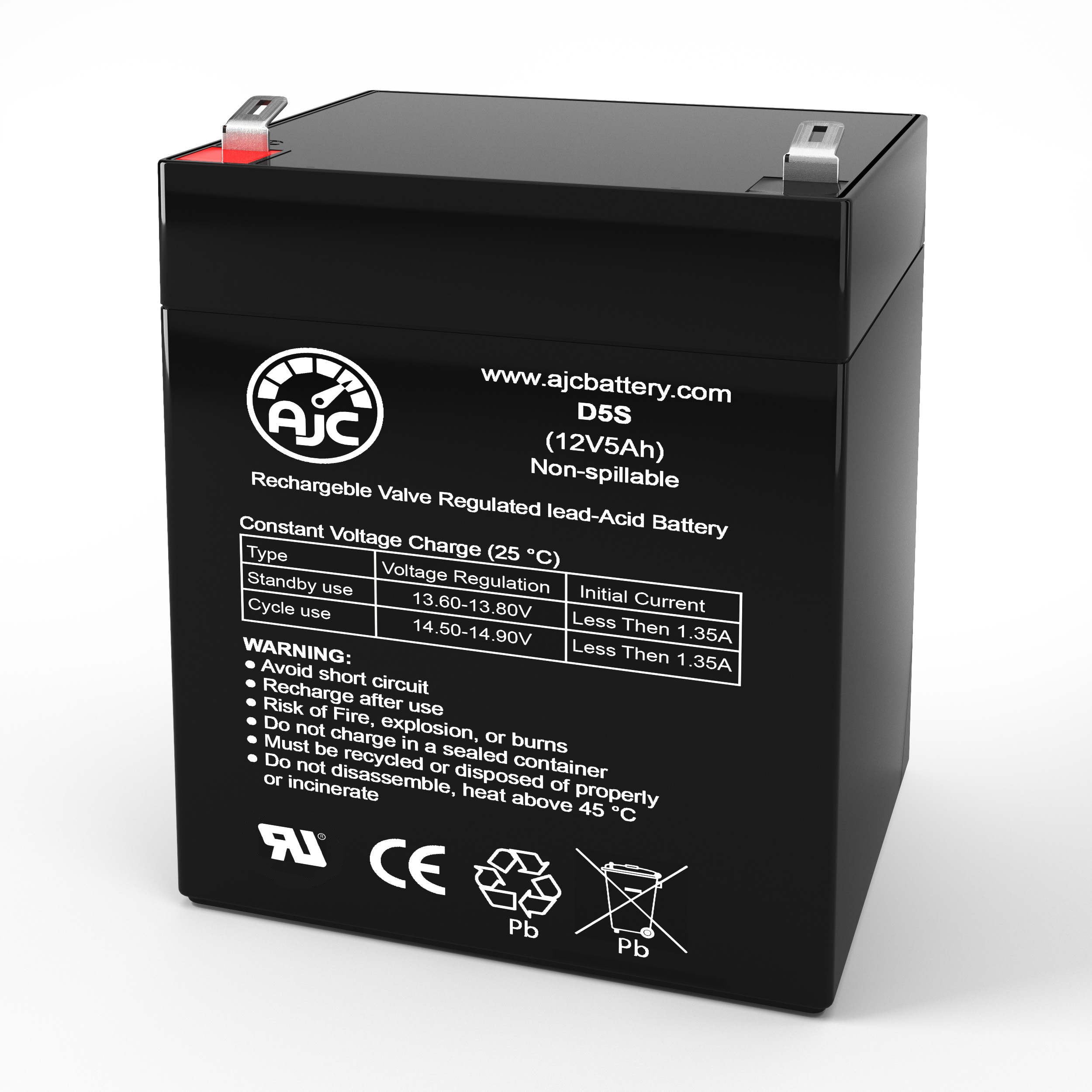 Liftmaster 8550 Batterie 12V 5Ah UPS - Ceci Est un Remplacement de Marque AJC