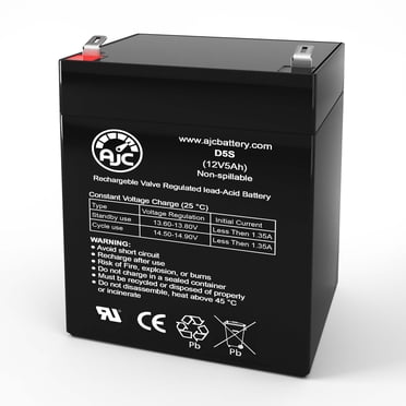 E-Scooter 24 Volts 100 Watts Batterie de Trottinette Électrique 12V 5Ah - Il s'Agit d'Un Remplacement de Marque AJC