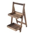 thumbnail image 1 of Cheungs 4901 7 lbs 2 Tier Wood Folding Shelf, 1 of 1