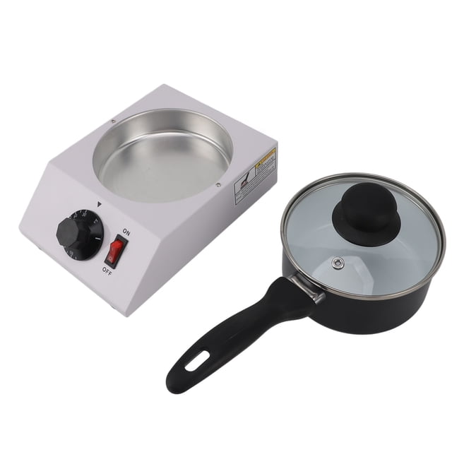 Manual Control Chocolate Melting Machine, 1kg Capacity, Non Stick, Multi Functional Use with Coffee Butter Wine Cream Milk, Waterless