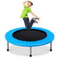 thumbnail image 1 of Patiojoy Mini-Trampoline Pliant de 38 Pouces Trampoline de Rebond Portable avec Rembourrage et Ressorts Bleu, 1 of 5