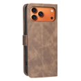thumbnail image 3 of Wallet Case for iPhone 17 Pro RFID Blocking Flip Cover with Card Slots & Kickstand Brown, 3 of 7