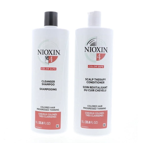 Nioxin System 4 Cleanser Shampoo, 33.8 oz 1 Pc, Nioxin System 4 Scalp Therapy Conditioner, 33.8 oz 1 Pc