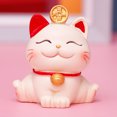 thumbnail image 4 of Lucky Cat Ornament,Lucky Cat Ornament Synthetic Lucky Cat Sculpture Fortune Cat Statue Versatile Functionality, 4 of 10