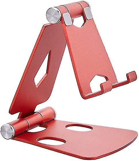 Phone Stand Adjustable Phone Stand Flat Solid Aluminum Stand Charging Base For Smartphone Accessories Rose Gold
