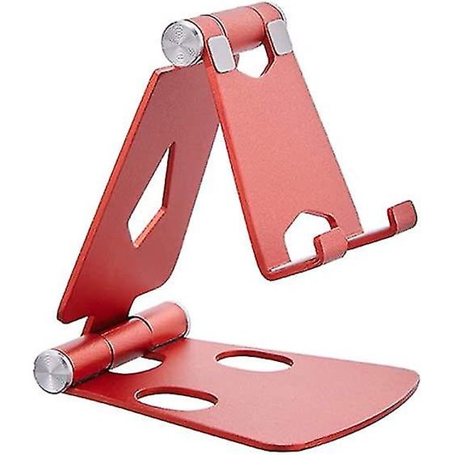 Phone Stand Adjustable Phone Stand Flat Solid Aluminum Stand Charging Base For Smartphone Accessories Rose Gold
