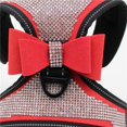 thumbnail image 4 of Dog Harness  Rhinestone Bling Bowknot Harness Adjustable Reflective Collar Vest for Pet Dogs Puppy, 4 of 5