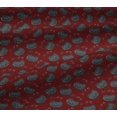 thumbnail image 4 of oneOone Cotton Jersey Dark Red Fabric Cat Face Animal Sewing Material Print Fabric By The Yard 58 Inch Wide, 4 of 4