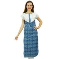 thumbnail image 1 of Bimba Tunique Décontractée pour Femme Mi-Mollet Droite Imprimée en Coton Kurti Kurta, Indigo, 10, 1 of 9