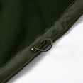 thumbnail image 4 of Mceream Raincoats for Men Casual Solid Color Windbreaker Drawstring Jackets Fashion Functional Pockets Coats Climb Travel Plus Size Outwear Chaqueta TéRmica Para Hombre Army Green XXL, 4 of 8