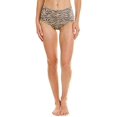 thumbnail image 3 of L Space Bas de Maillot de Bain Métalliques à Imprimé Animal pour Femmes, Marron, Petit, 3 of 5