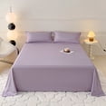 thumbnail image 1 of Uscallm Solid Color Washable Bed Sheet, Polyester Flat Sheet, 250x230cm Queen Size, Soft Breathable Fitted Sheet, Easy Care Wrinkle Resistant Bedding, 1 of 6