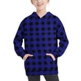 thumbnail image 1 of Chandail à Capuchon pour Bébés et Tout-Petites en Liquidation Liquidation Col Ras du Cou Surdimensionné Chandail à Capuchon Mode pour Enfants Manches Longues Chandail à Enfiler Hauts 4-14 Ans pour Filles et Garçons Chandails pour Tout-Petits Bleu 7T, 1 of 6