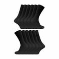 thumbnail image 1 of 12 Pair Multipack Mens 100% Cotton Socks | Sock Snob | Ribbed Dress Socks, 1 of 2