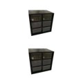 thumbnail image 1 of Decodeary Plastic Jiugongge Storage Drawer - Meticulous Workmanship And Fashionable Multi Grid Storage black Six Palaces Grid 2Set, 1 of 6