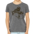 thumbnail image 1 of Kids Sloth Riding A Skateboard Tshirt, Youth Animal Graphic Clothing, 1 of 3