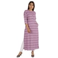 thumbnail image 1 of Moomaya Kurti Ethnique Indienne Imprimée pour Femmes, Col Mandarin, Longue Kurta Droite avec Poches, 1 of 8