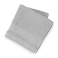 thumbnail image 1 of hometrends Solid 100% Cotton Washcloth, 1 Piece, 550 GSM, Highly Absorbent & Soft Bathroom Washcloth, Light Grey, 1 of 3