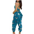 thumbnail image 4 of Birdeem Womens Jumpsuits Overalls with Suspenders and Printing Casual Rompers, 4 of 7