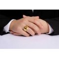 thumbnail image 2 of RYLOS Men's Rings 14K White Gold Ring With Diamonds and TIGER EYE Set in Designer Nugget Style Rings For Men Size 13, 2 of 8