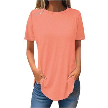 FAIWAD T-Shirts pour Femmes Amples à Manches Courtes Hauts Décontractés Dames Grande Taille Chandails à Enfiler T-Shirts Hauts