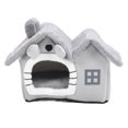 thumbnail image 1 of Cat Bed House, Cat House Easy Assembly Foldable  For Floor SPets Within 7.7lb,MPets Within 16.5lb,LFor Several Pets, 1 of 8