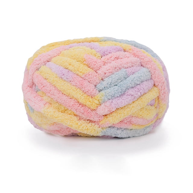 BKER Chunky Finger Knitting Yarn For Beginners Soft Bulky Blend Craft Cord DIY Scarf Making Roving Thread