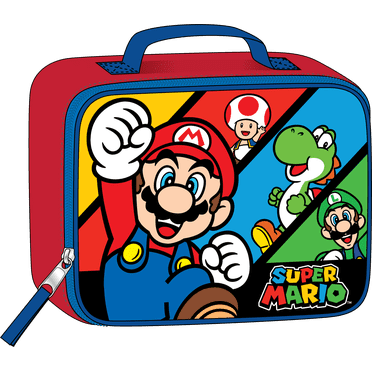 Super Mario Character Print Insulated Lunch Bag
