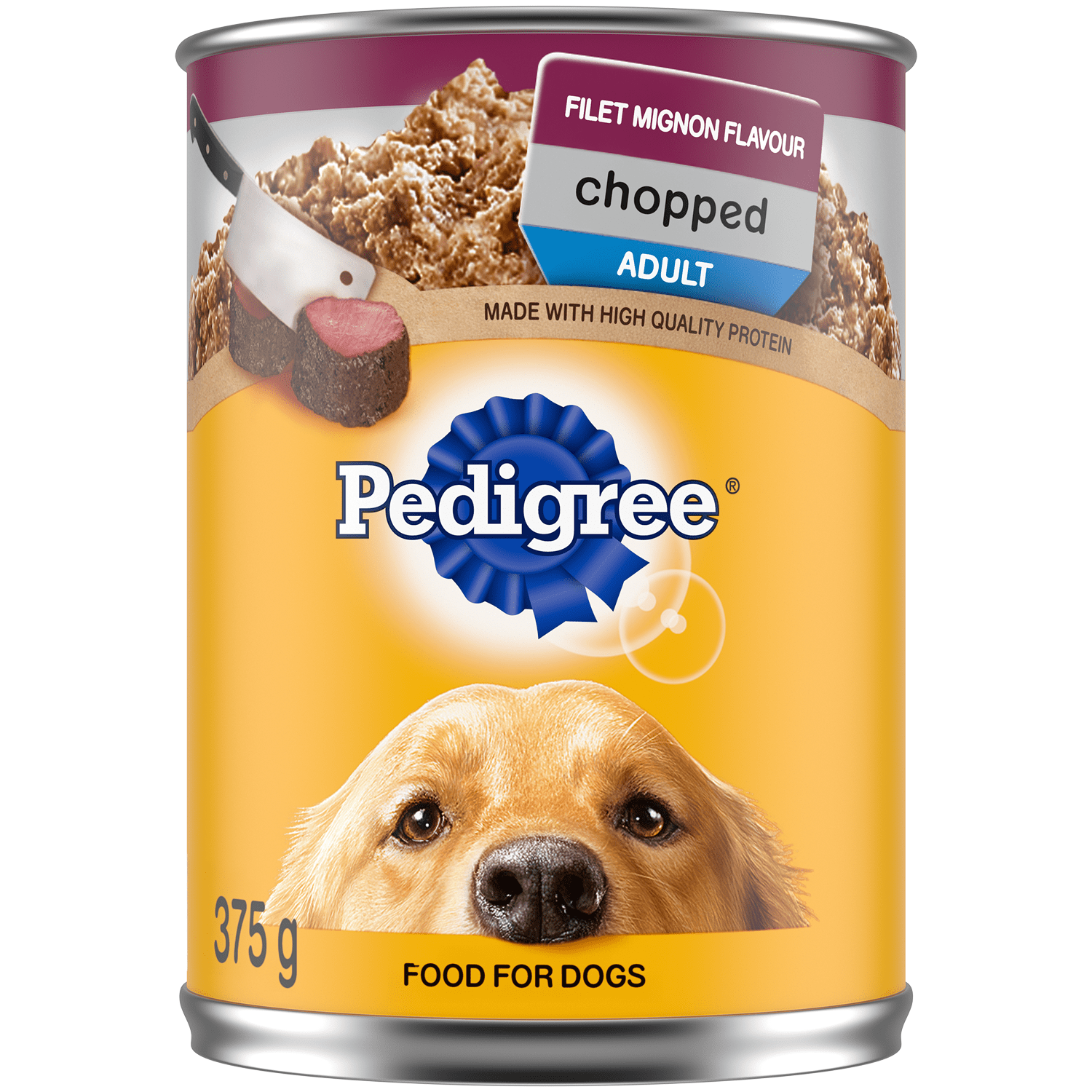 Pedigree Chopped Filet Mignon Flavour High Protein Wet Dog Food
