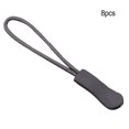 thumbnail image 2 of 8 Pieces Zipper Pull Puller Lightweight Rope Tag Fixer Multi-Purpose Replacement Buckle Bags Suitcase Accessories Textiles Dark Gray, 2 of 5