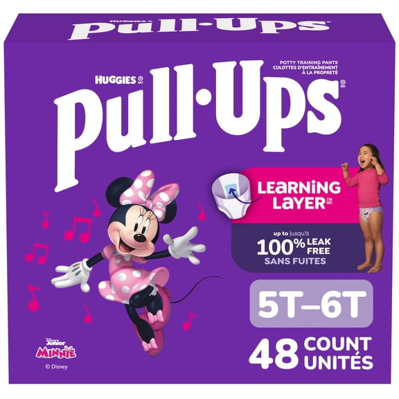 Sous-vêtements d’entraînement Pull-Ups pour filles, 5T–6T (46–60 lb) 48 sous-vêtements
