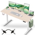 thumbnail image 1 of IMGadgets Bureau Debout Électrique Réglable / 55 Pieds' x 24 Pieds' Grand Espace de Travail avec 2 Crochets / Bureau Ergonomique Assis-Debout / Résistant aux Égratignures et Imperméable / Bureau à Hauteur Réglable pour le Travail et la Maison, 1 of 9