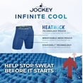 thumbnail image 4 of Jockey Men's Infinite Cool Microfiber Stretch 8" Long Leg Boxer Brief - 3 Pack, 4 of 9
