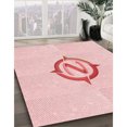 thumbnail image 3 of Ahgly Company Tapis Rectangulaire Lavable en Machine Intérieur Transitionnel Rouge Pastel Rose, 4 Pieds x 6 Pieds, 3 of 7