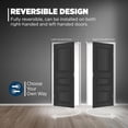 thumbnail image 2 of Poignée de Porte d'Entrée Mate avec Serrure, Réversible, Carrée, Poignées de Porte Extérieures/intérieures avec Serrure, Levier d'Entrée à Clé pour Porte d'Entrée, Chambre, Salle de Bain et Bureau, Déco Maison Moderne, 2 of 8