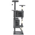 thumbnail image 1 of CoSoTower 63" Cat Tree, Multi-Level Cat Tower with Scratching Posts, Cat Condos, Bed, Platforms, Ramp, Toy Ball, Dark Grey, 1 of 7
