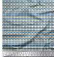 thumbnail image 1 of Soimoi Tissu en Rayonne Filigrane Damas Imprimé au Mètre 42 Pouces de Large, 1 of 3