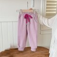 thumbnail image 2 of Yuyuzo Pantalon Bébé Élastique à Cordon Taille Haute Unisexe Enfants Bas Resserré avec Poches, 2 of 3